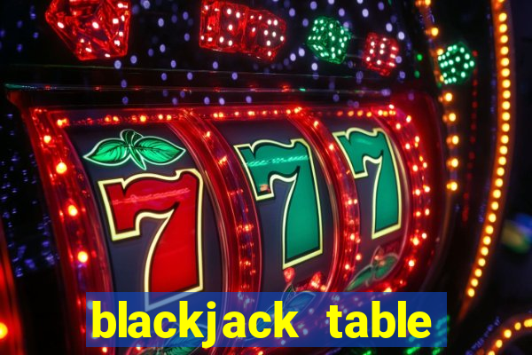 blackjack table game set