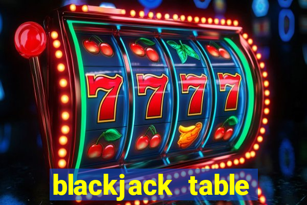 blackjack table game set