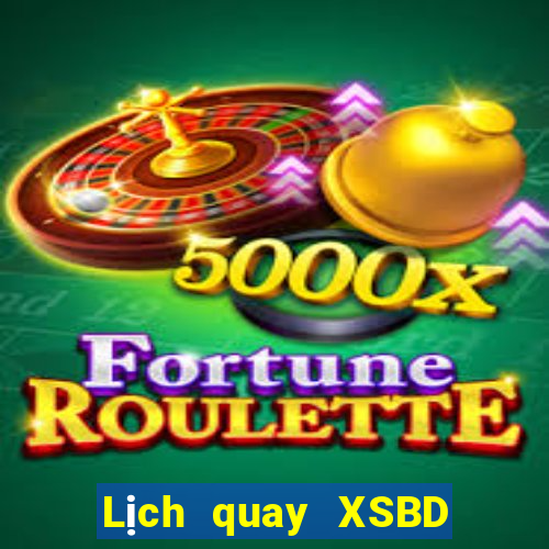 Lịch quay XSBD thứ hai