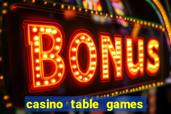 casino table games dual rate