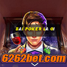 bài poker là gì