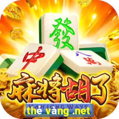 thẻ vàng .net