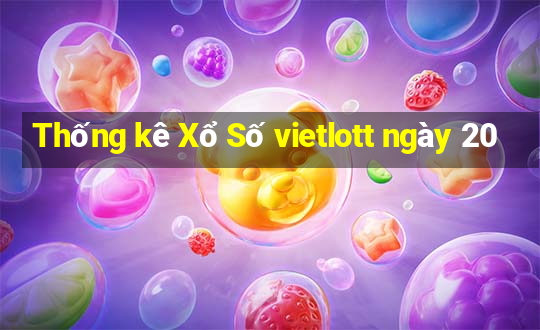 Thống kê Xổ Số vietlott ngày 20