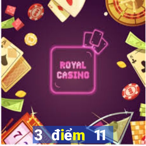 3 điểm 11 chọn 5app