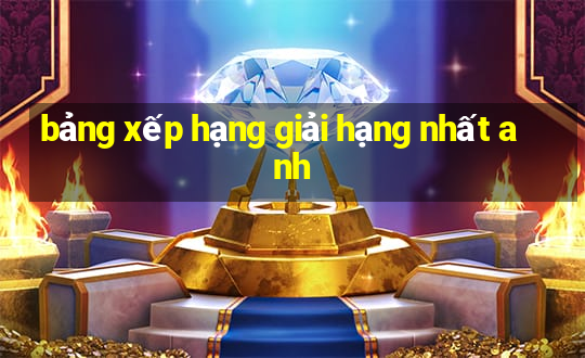 bảng xếp hạng giải hạng nhất anh