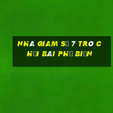 nhà giam số 7 trò chơi bài phổ biến