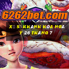 xổ số khánh hòa ngày 26 tháng 7