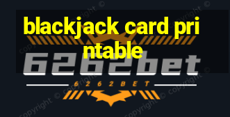 blackjack card printable