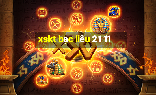 xskt bạc liêu 21 11