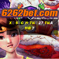 xổ số cần thơ 27 tháng 7