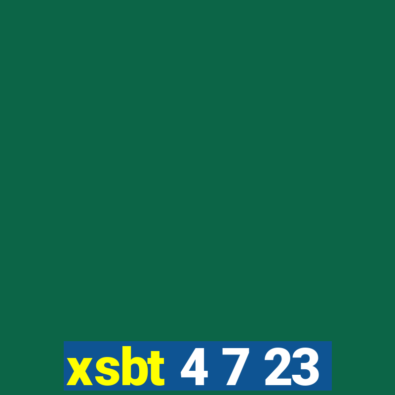 xsbt 4 7 23