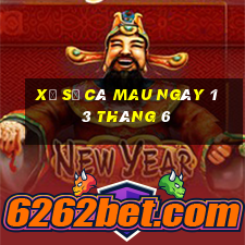 xổ số cà mau ngày 13 tháng 6