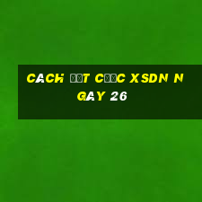 Cách đặt cược XSDN ngày 26