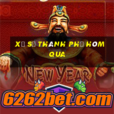 xổ số thành phố hôm qua