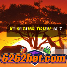 xổ số bình thuận 14 7