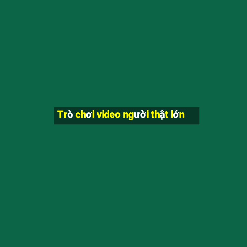 Trò chơi video người thật lớn