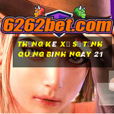 Thống kê Xổ Số Tỉnh Quảng Bình ngày 21