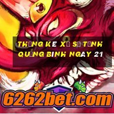 Thống kê Xổ Số Tỉnh Quảng Bình ngày 21