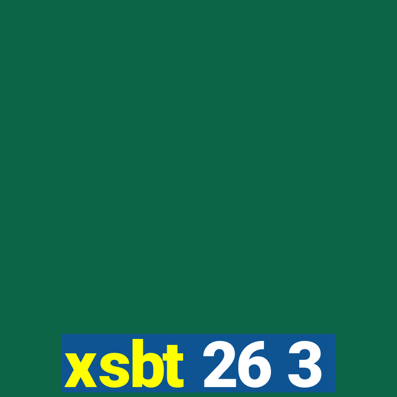 xsbt 26 3