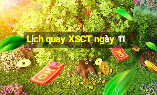 Lịch quay XSCT ngày 11