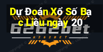 Dự Đoán Xổ Số Bạc Liêu ngày 20