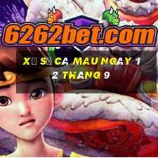 xổ số cà mau ngày 12 tháng 9