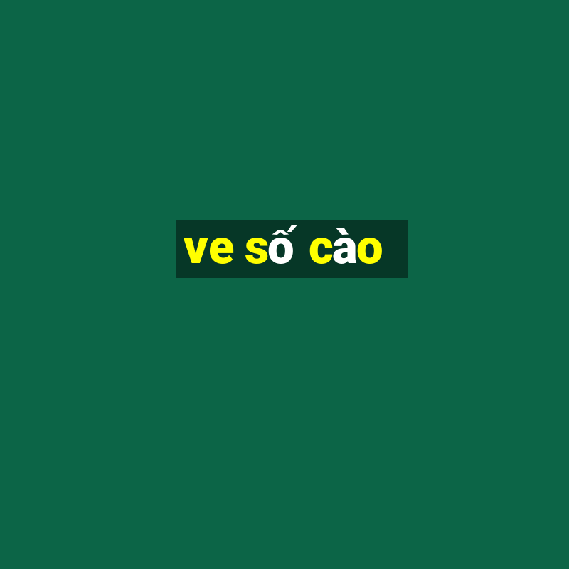 ve số cào