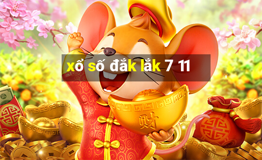 xổ số đắk lắk 7 11