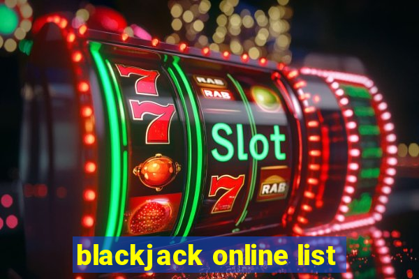 blackjack online list