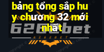 bảng tổng sắp huy chương 32 mới nhất