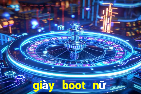 giày boot nữ đế bệt cổ thấp