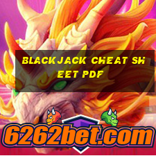 blackjack cheat sheet pdf