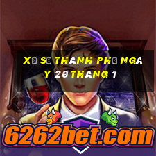 xổ số thành phố ngày 20 tháng 1