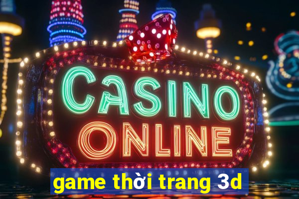 game thời trang 3d