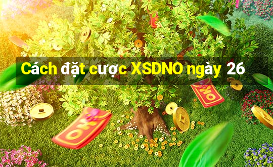 Cách đặt cược XSDNO ngày 26