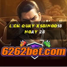 Lịch quay XSBINGO18 ngày 28