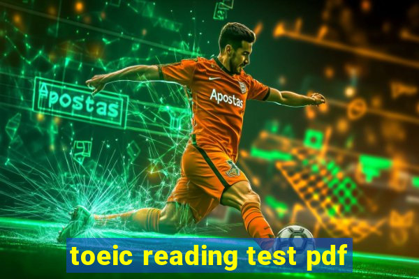 toeic reading test pdf