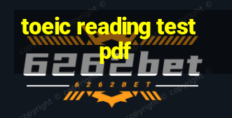 toeic reading test pdf