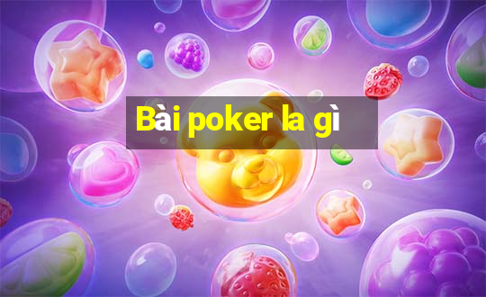 Bài poker la gì