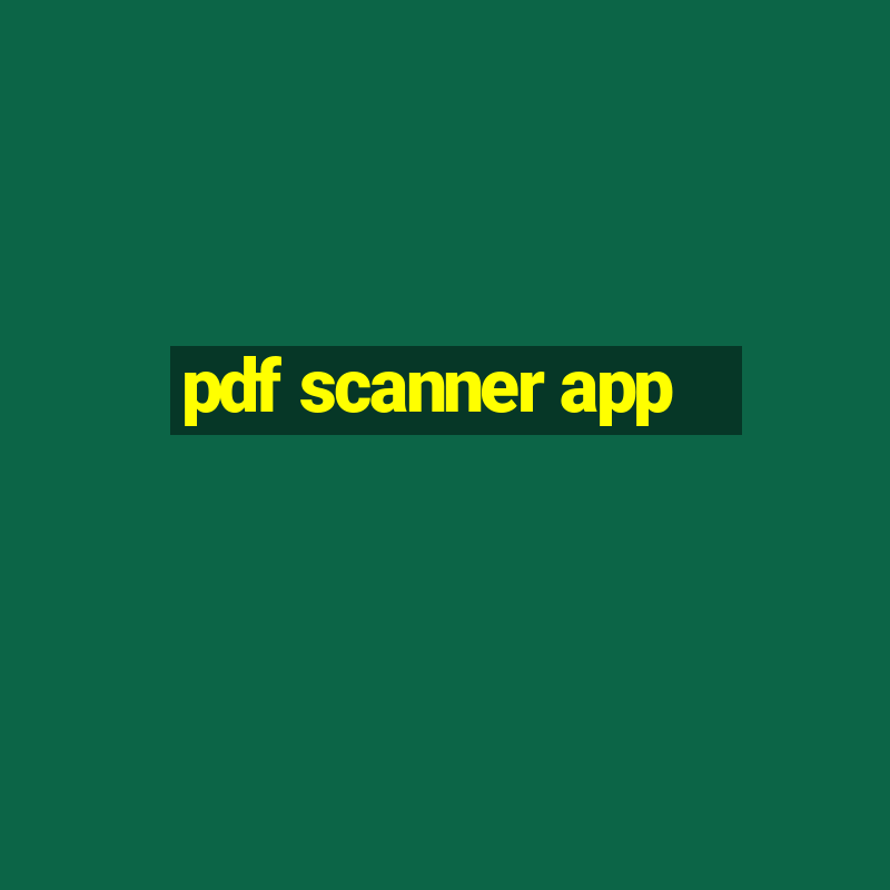 pdf scanner app