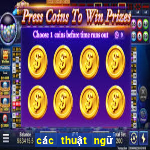 các thuật ngữ trong poker