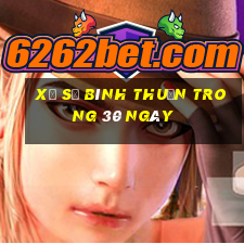 xổ số bình thuận trong 30 ngày