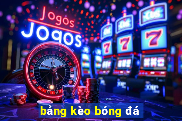 bảng kèo bóng đá