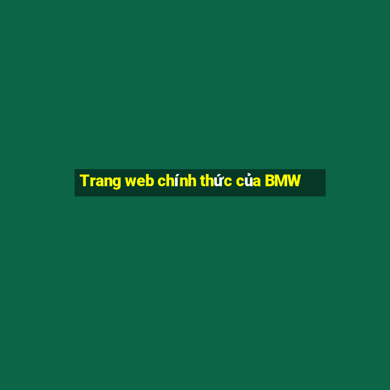 Trang web chính thức của BMW