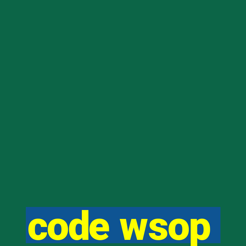 code wsop