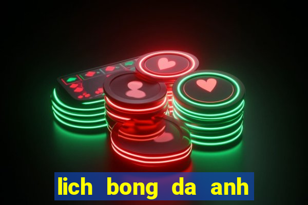 lich bong da anh hom nay