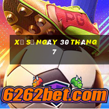 xổ số ngày 30 tháng 7