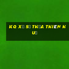 kq xổ số thừa thiên huế