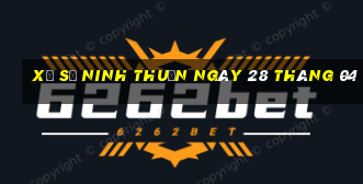 xổ số ninh thuận ngày 28 tháng 04