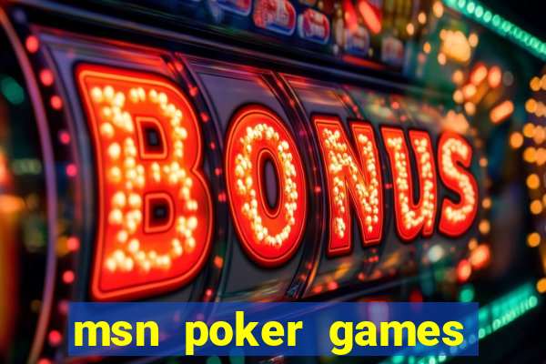 msn poker games online free